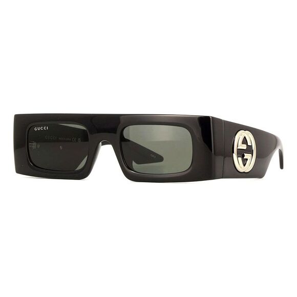 Gucci Accessories - Gucci Sunglasses Rectangle Full Rim, Black Frame and Grey Lens GG1646S001
